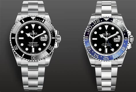 rolex submariner nero date gmt-master ii|rolex submariner vs gmt.